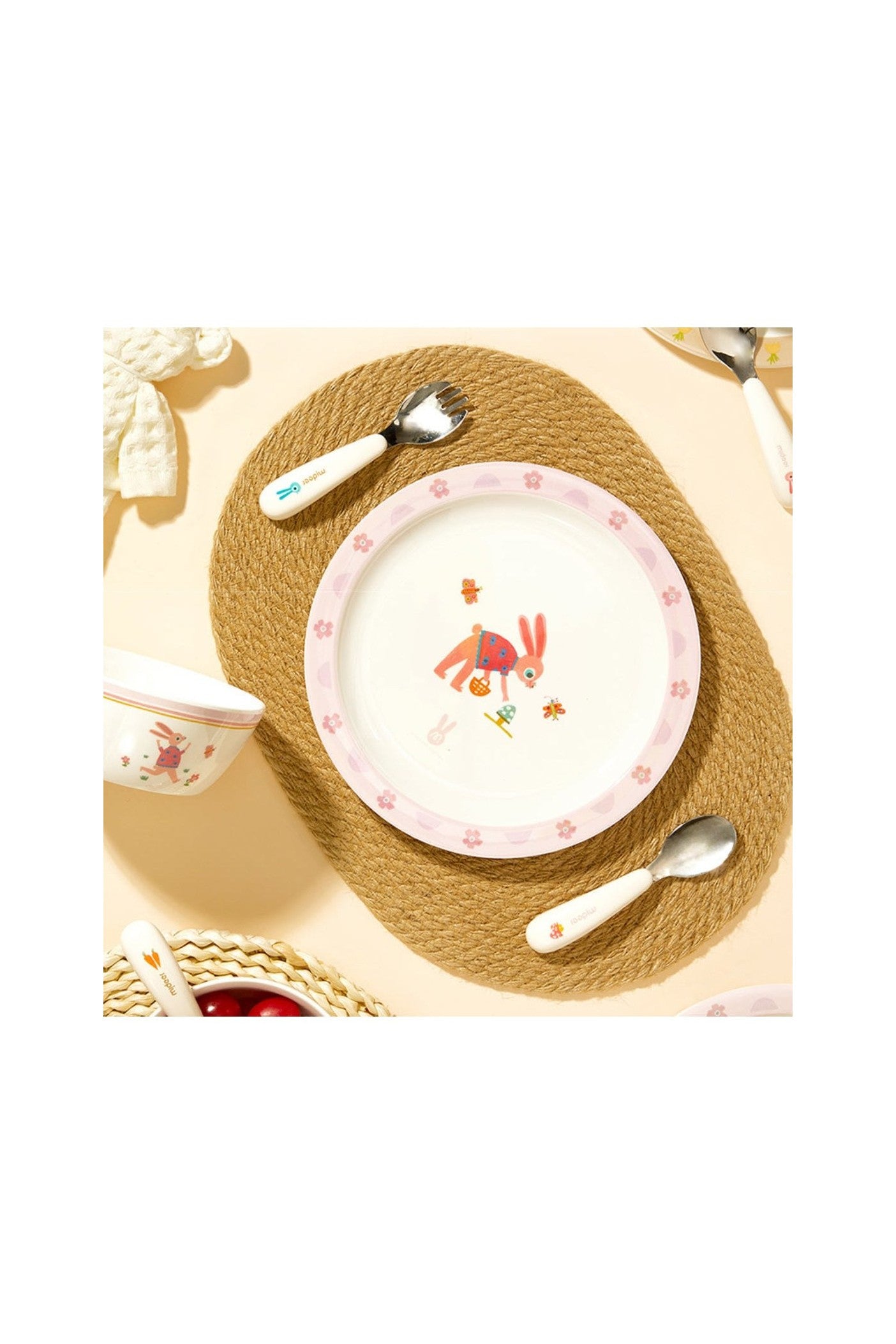 Kids Tableware Set - Mrs.Bunny