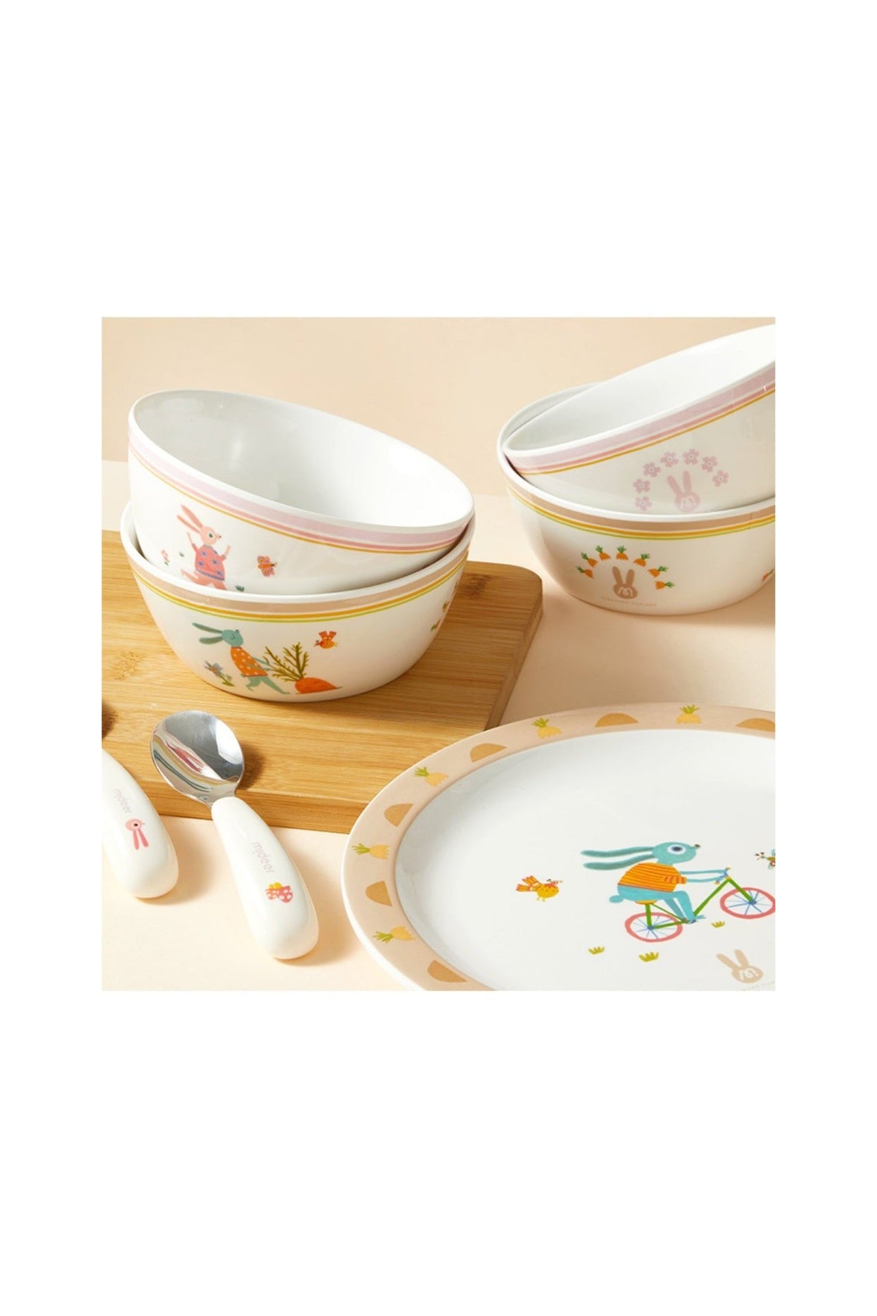 Kids Tableware Set - Mrs.Bunny