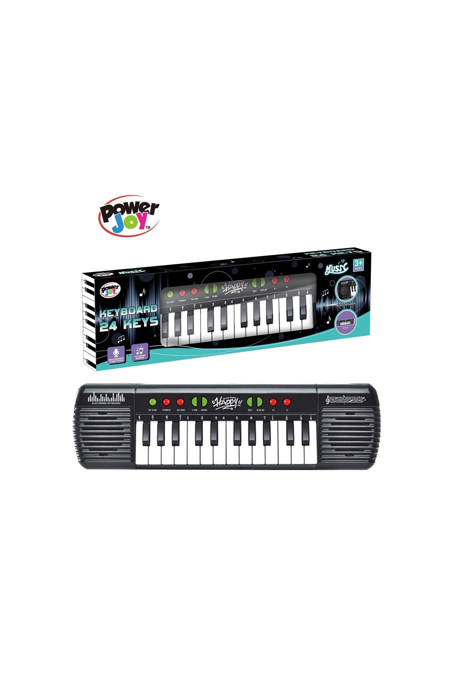 P.Joy Music Keyboard 24Keys with Mic Battery Operated