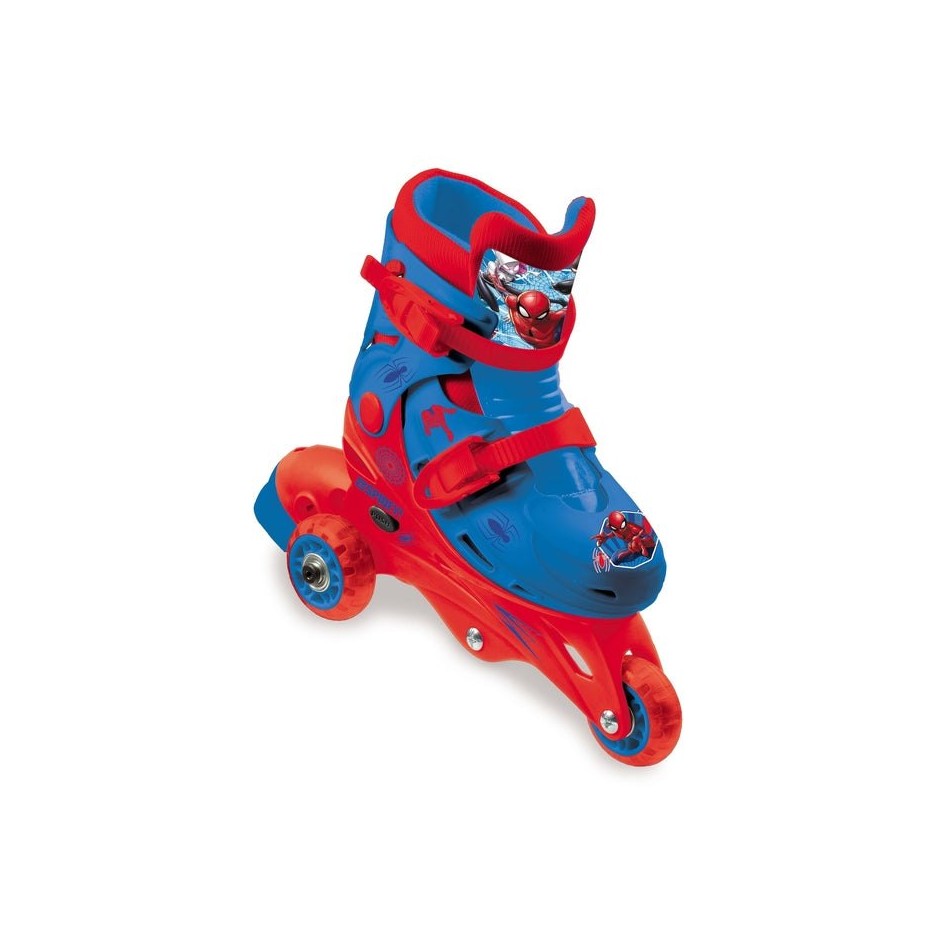 Mondo Roller Spiderman Tri Inline Skates Adjustable 29-32