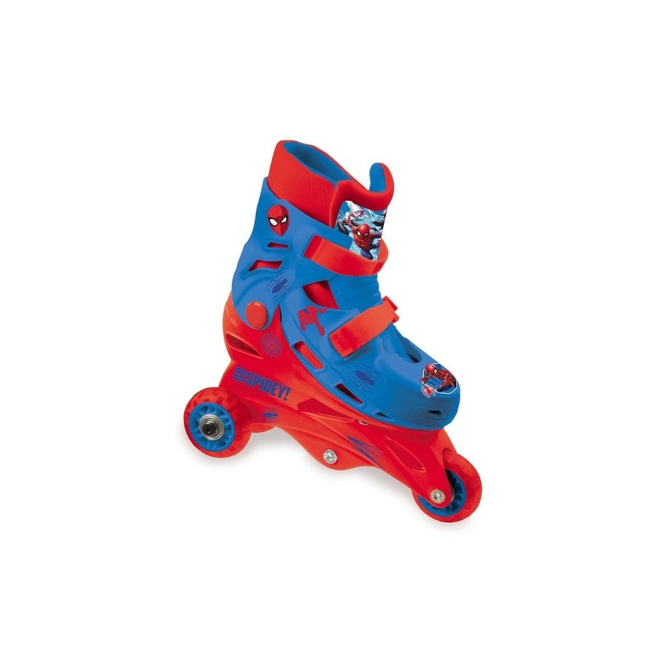 Mondo Roller Spiderman Tri Inline Skates Adjustable 29-32