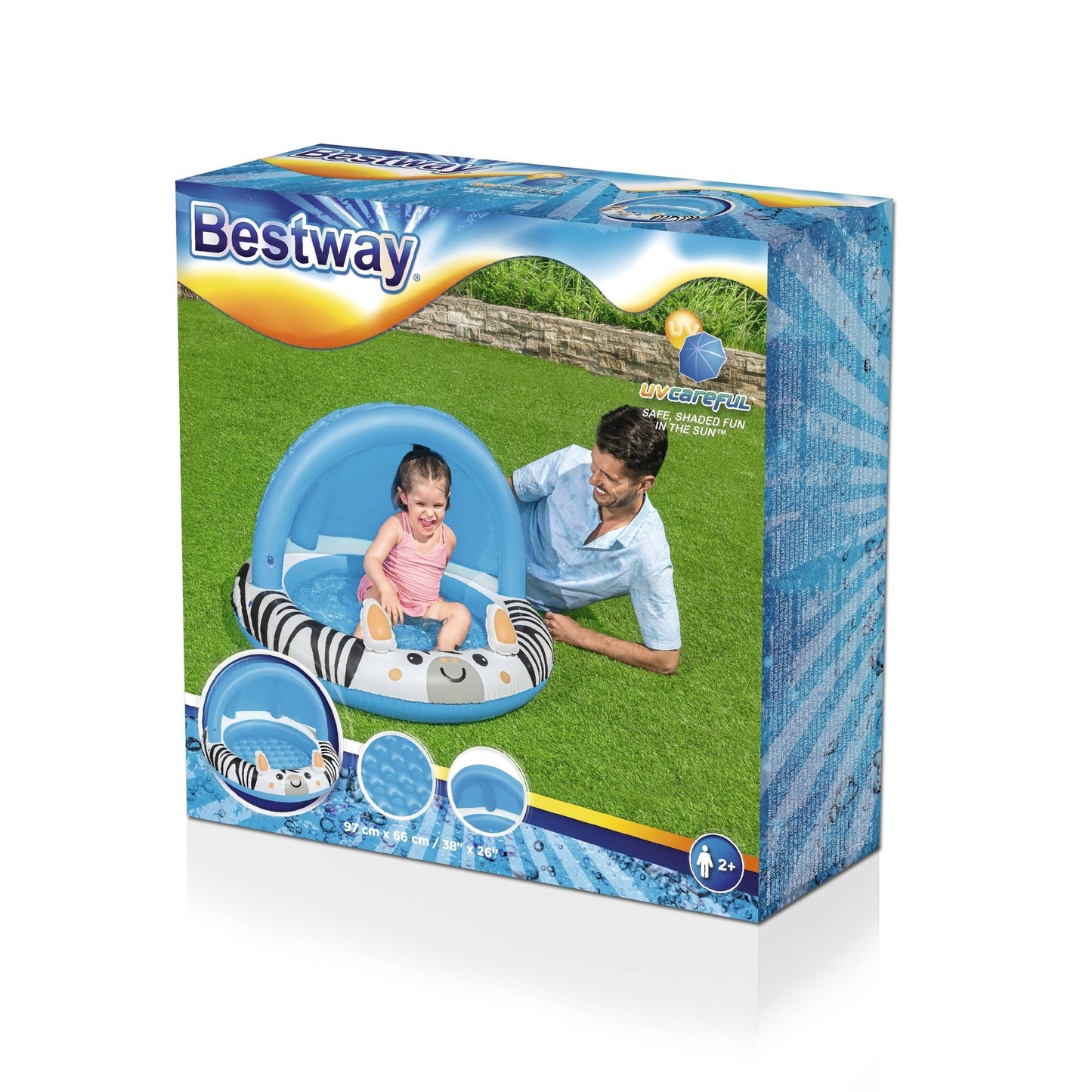 Bway Uv Care Babyseat Safari 97X66Cm