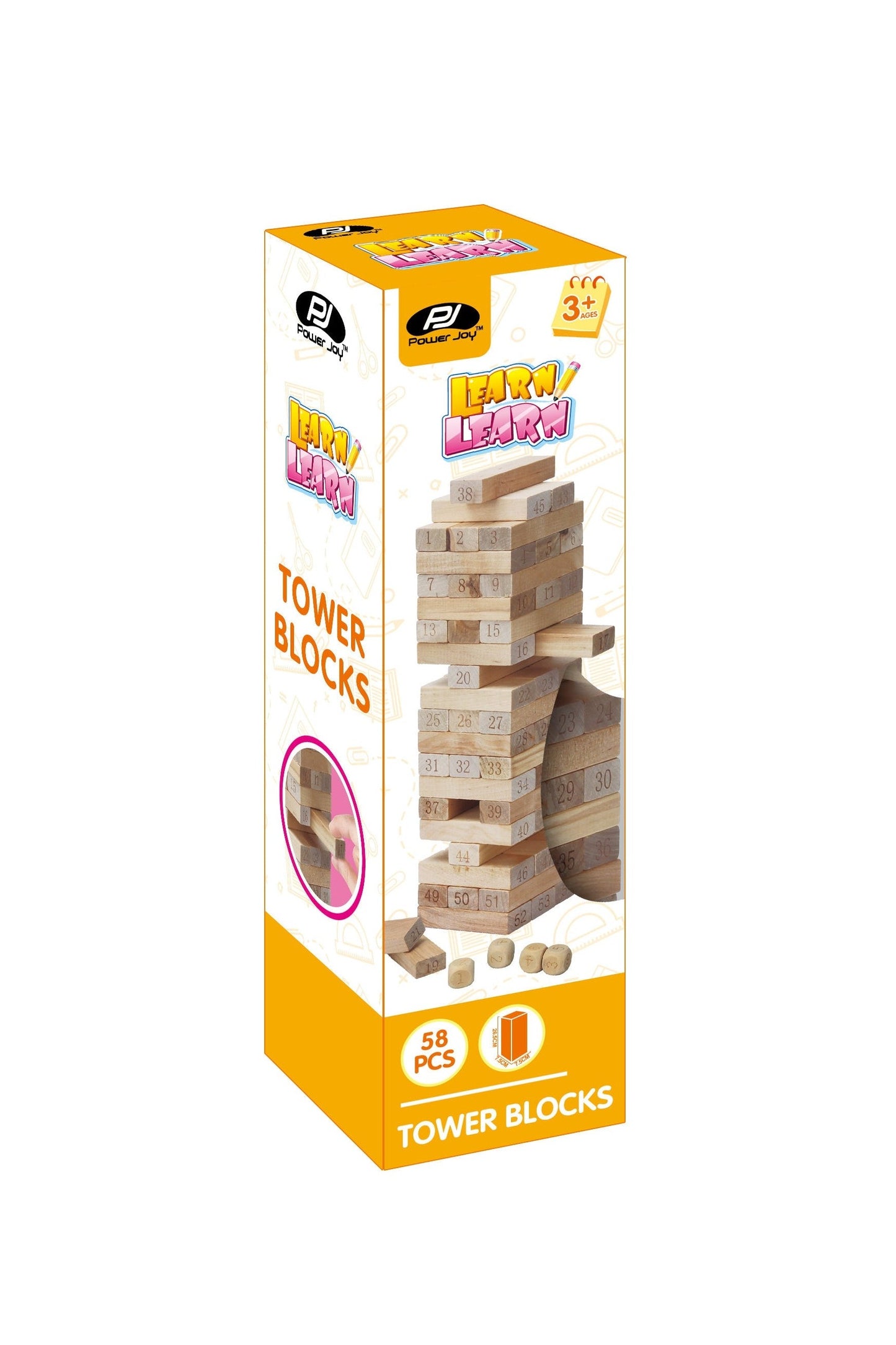 Power Joy Tower Blocks 54pieces with 4Dices