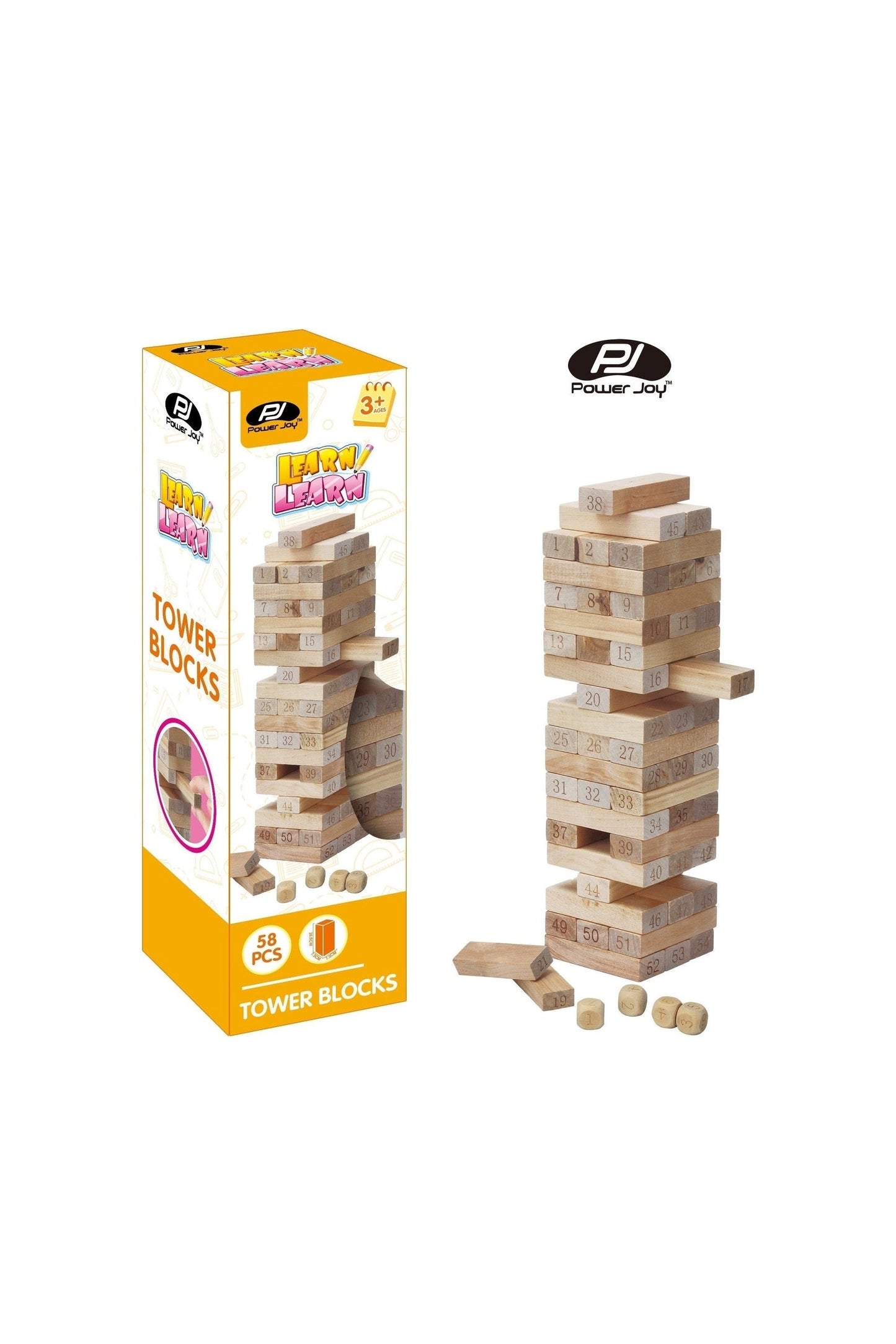 Power Joy Tower Blocks 54pieces with 4Dices