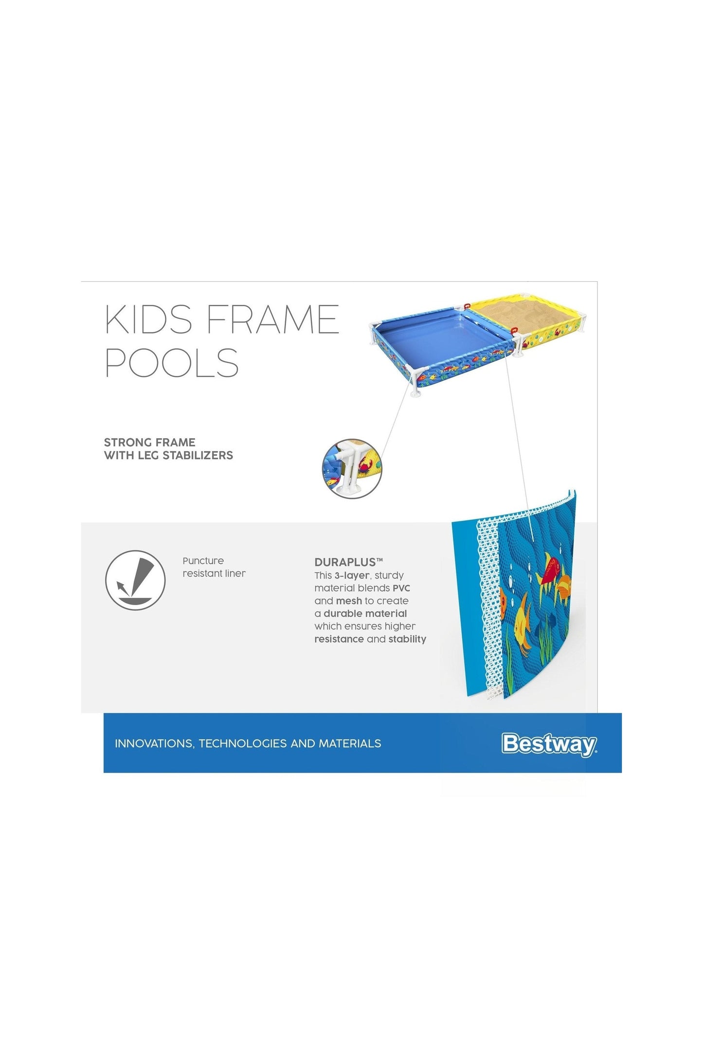 Bestway Frame Pool & Sandpit 213X122X305Cm