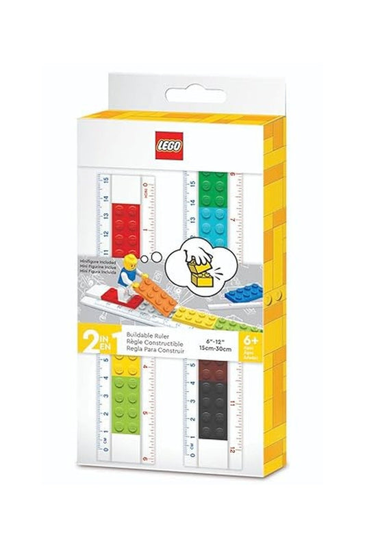 Lego Stationery Buildable Ruler With Minifigure