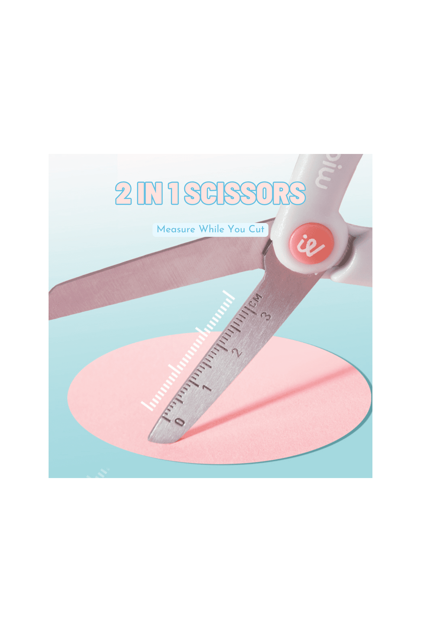 Kids Safety Scissors - Coral Pink