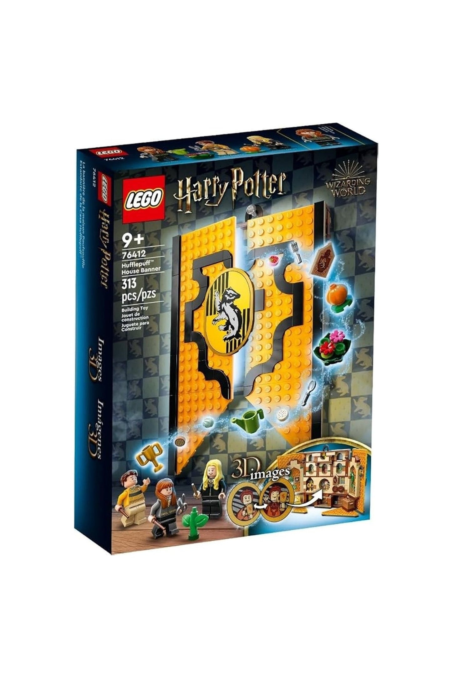 Lego Hufflepuff House Banner Building Toy Set