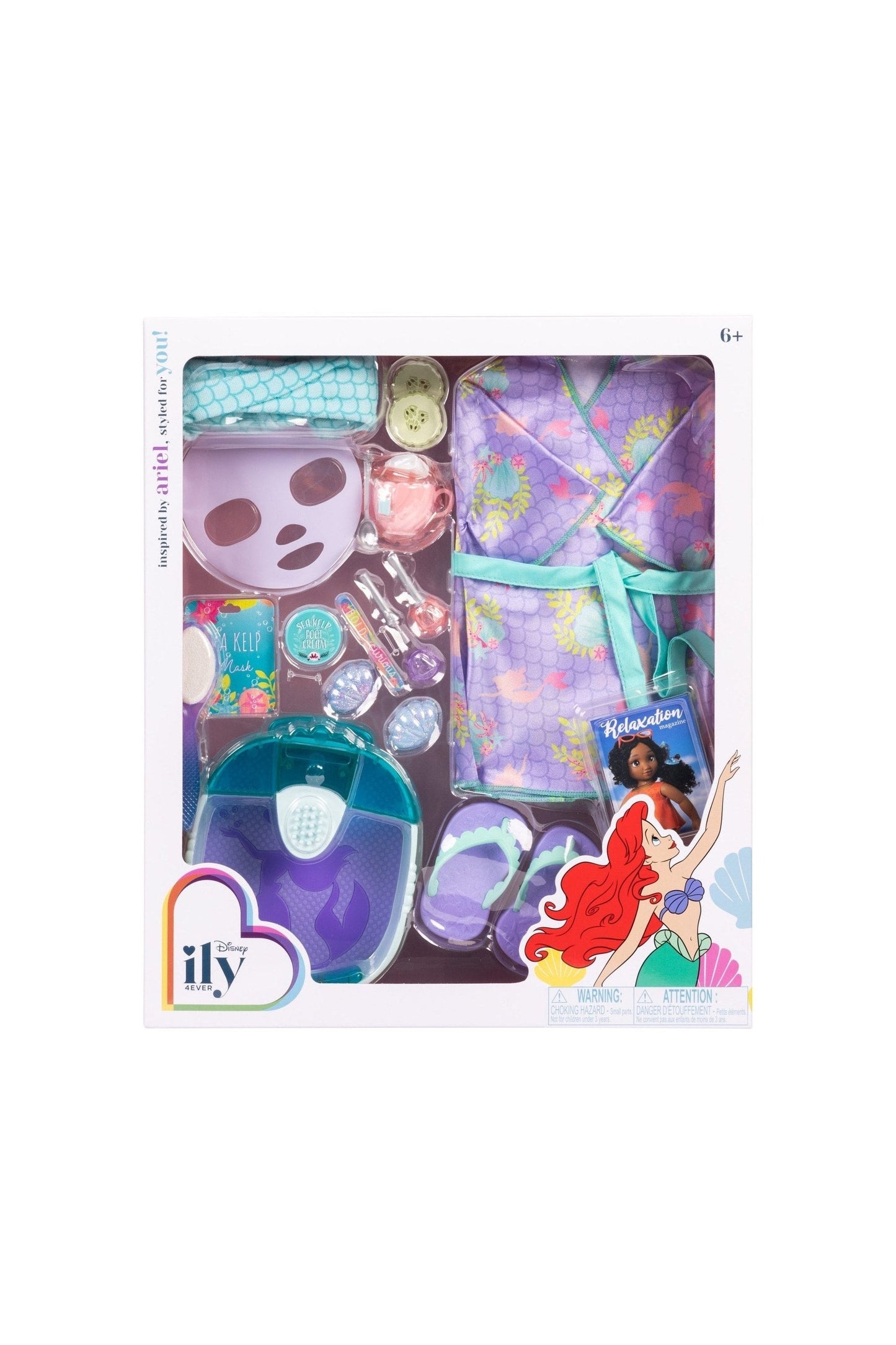 Disney ILY Ariel Inspired Deluxe Accessory Pack Spa Set