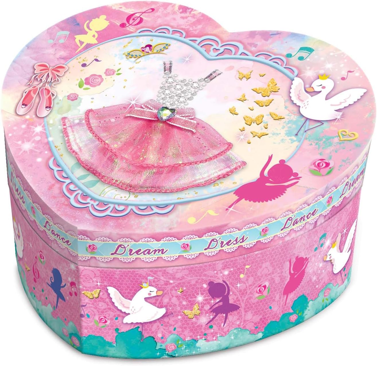 Heart Shape Musical Jewelry Box