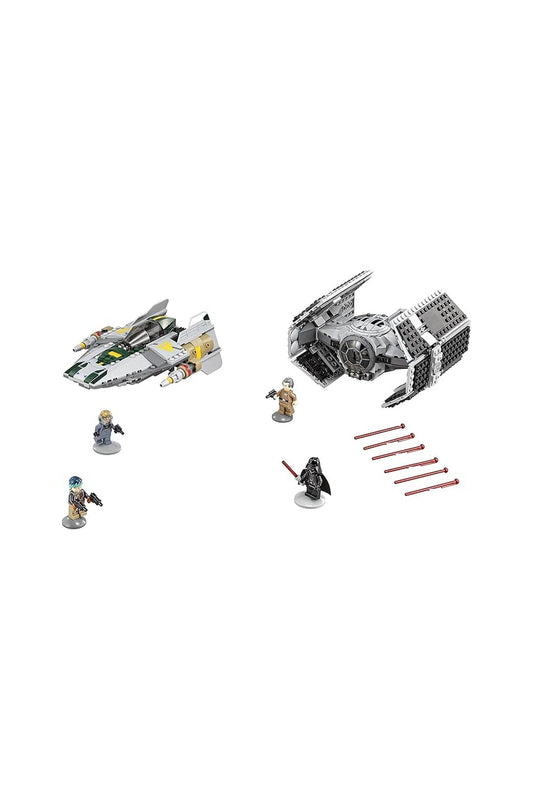 Lego Vader's Tie Advanced Vs. A-Wing Starfighter