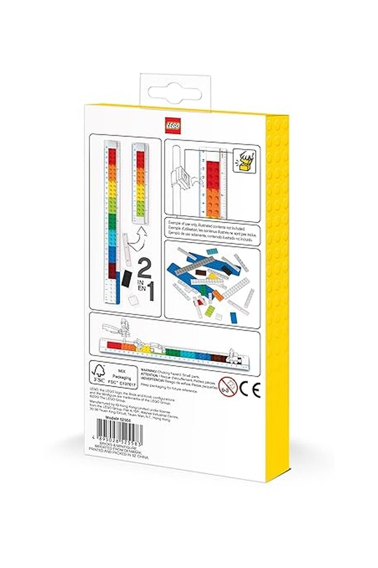 Lego Stationery Buildable Ruler With Minifigure