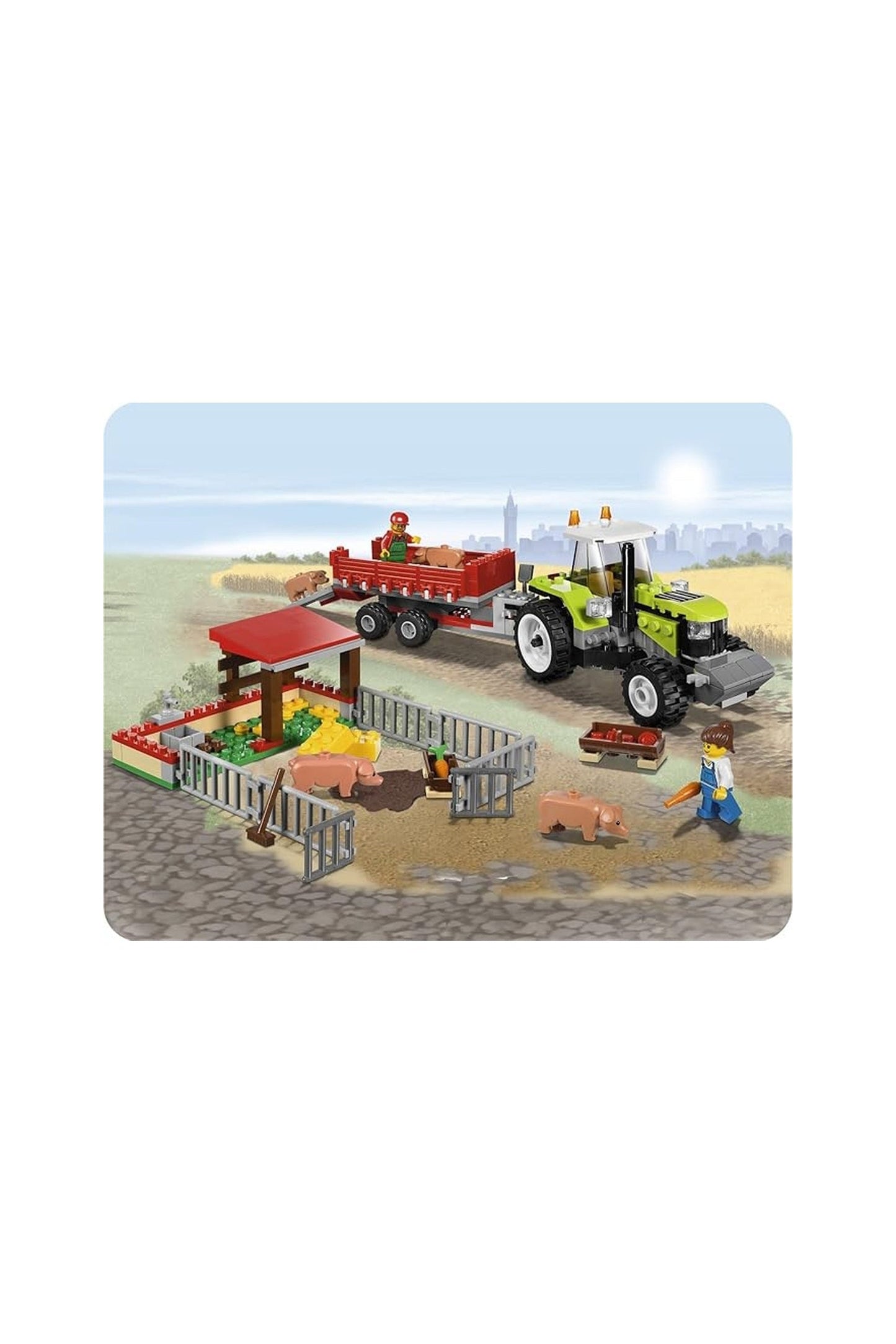 Lego City Set Pig Farm & Tractor