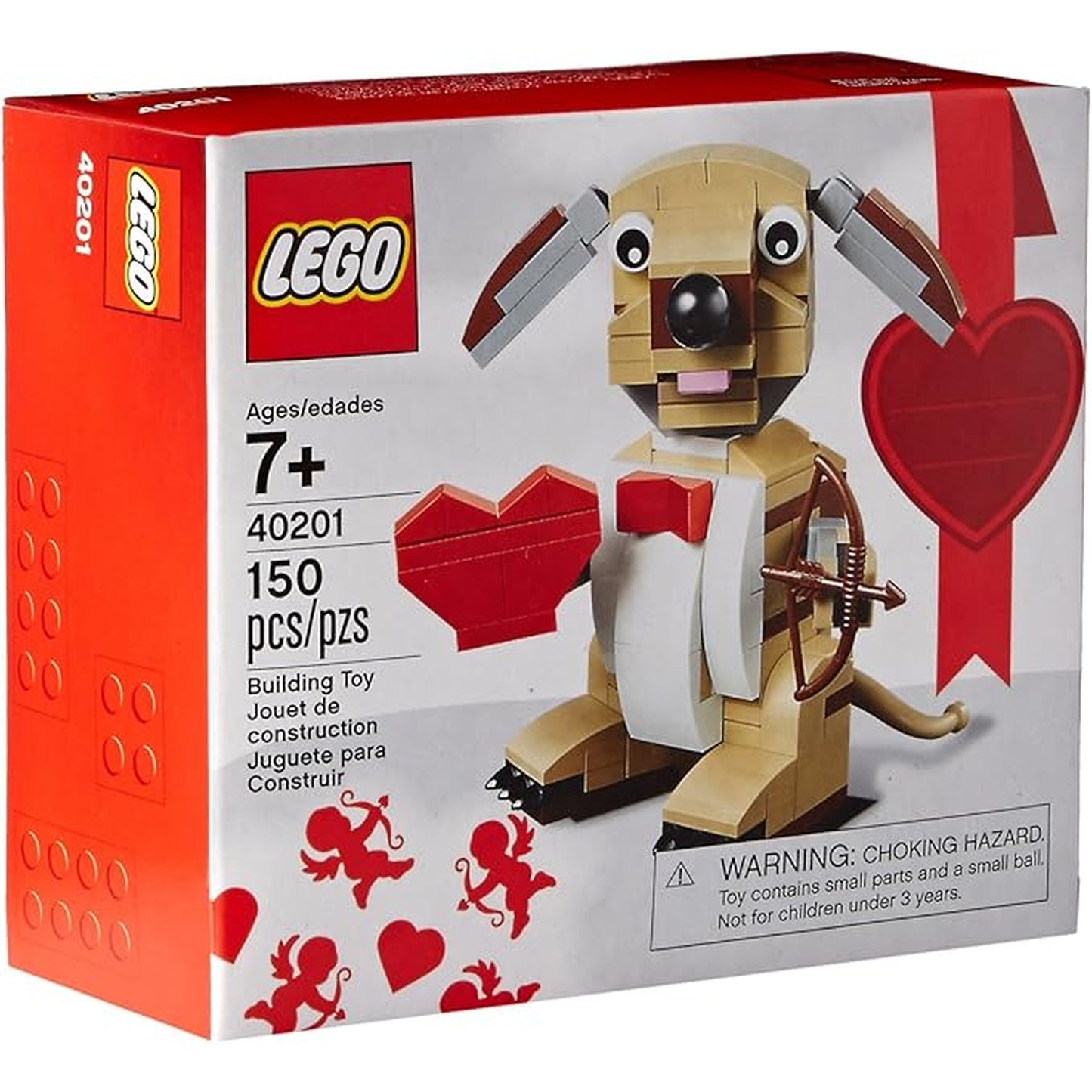 Lego Bricks & More Valentines Cupid Dog 40201 Building Kit