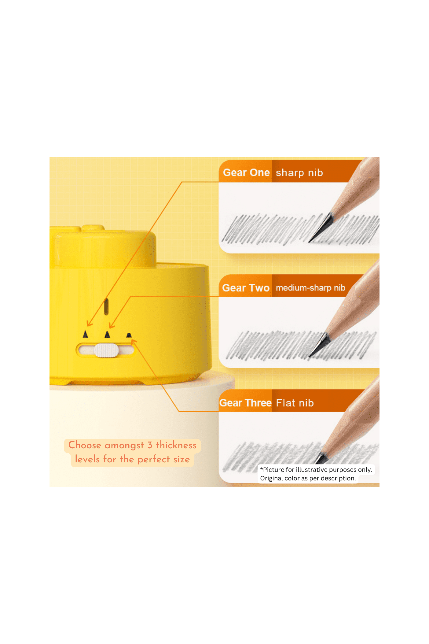 Automatic Pencil Sharpener - Yellow