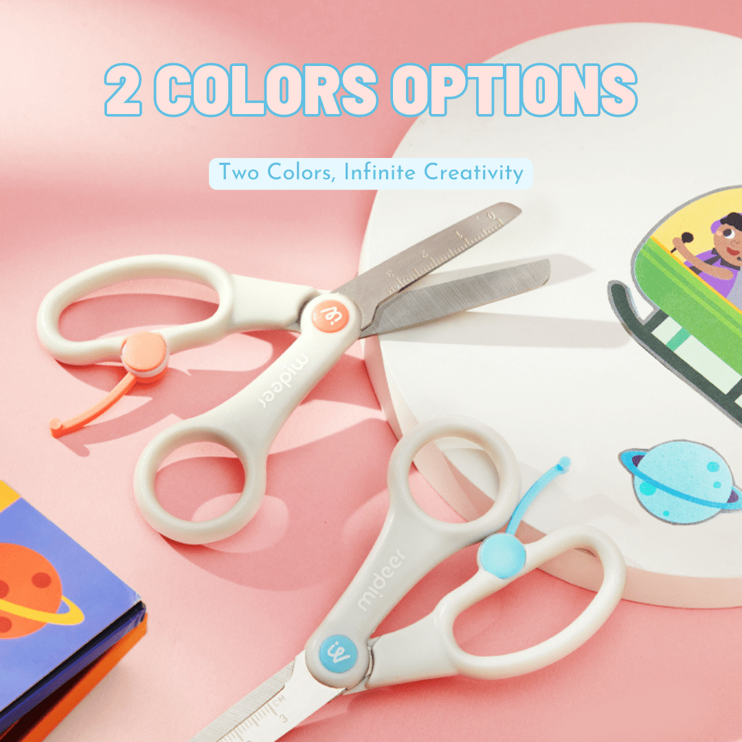 Kids Safety Scissors - Aqua Blue