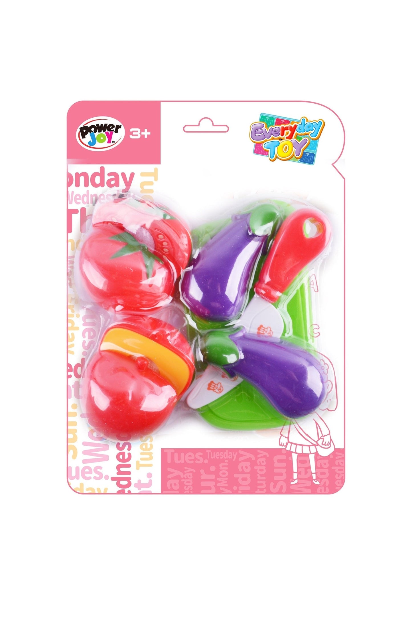 Power Joy Everyday Toy Fruit & Vegetable Set  Assorted (Style and Color May Vary)