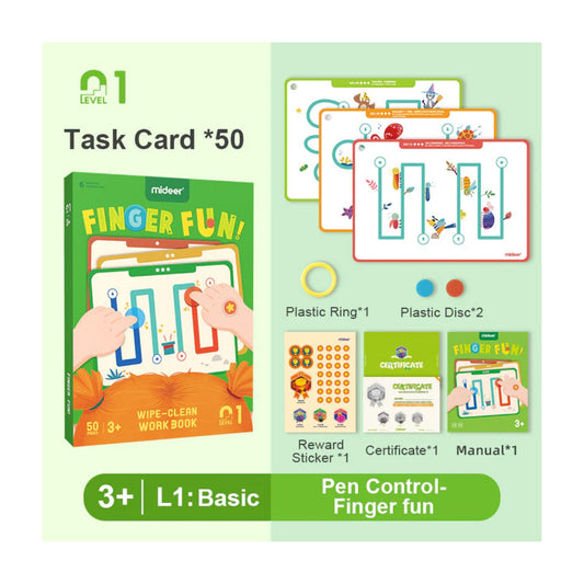 Finger Fun - Wipe-Clean Workbook