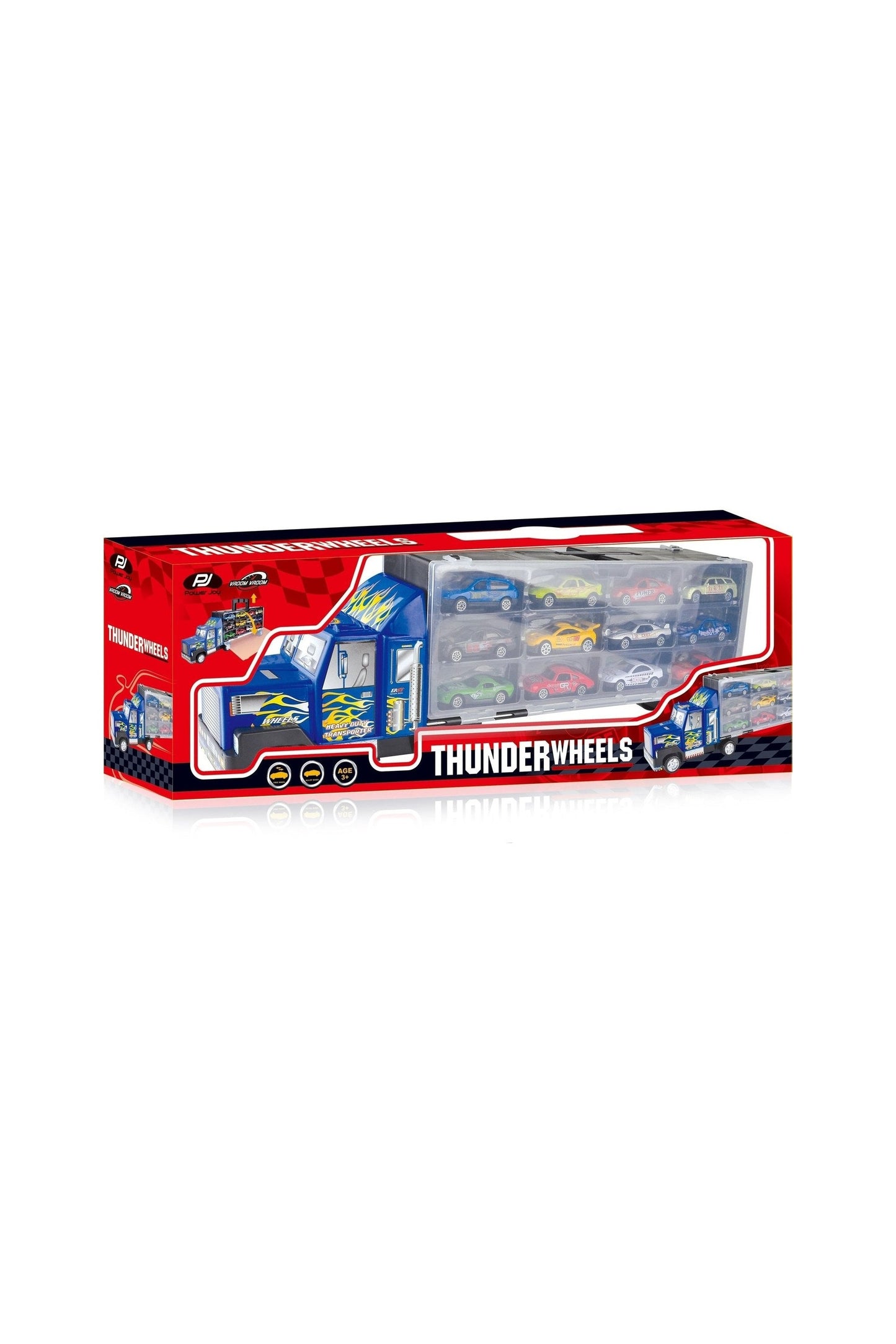 عجلات Thunder المصبوبة من Power Joy Vroom Vroom