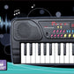 Power Joy Music Keyboard 37 keys with Mic Battery Operated