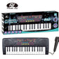 Power Joy Music Keyboard 37 keys with Mic Battery Operated