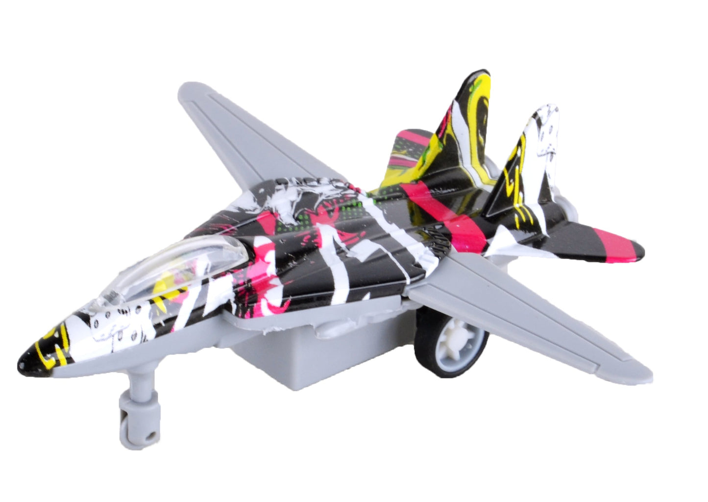 Power Joy Everyday Toy Pullback Diecast Fighter 1/80  Assorted (Style and Color May Vary)