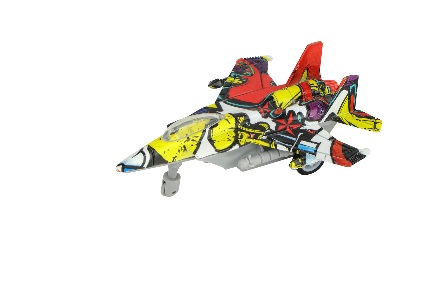 Power Joy Everyday Toy Pullback Diecast Fighter 1/80  Assorted (Style and Color May Vary)