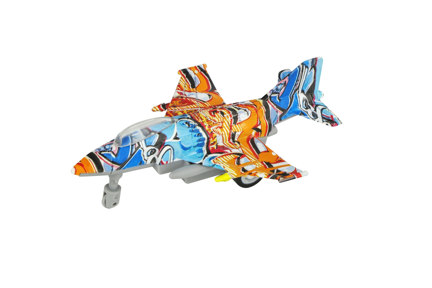 Power Joy Everyday Toy Pullback Diecast Fighter 1/80  Assorted (Style and Color May Vary)