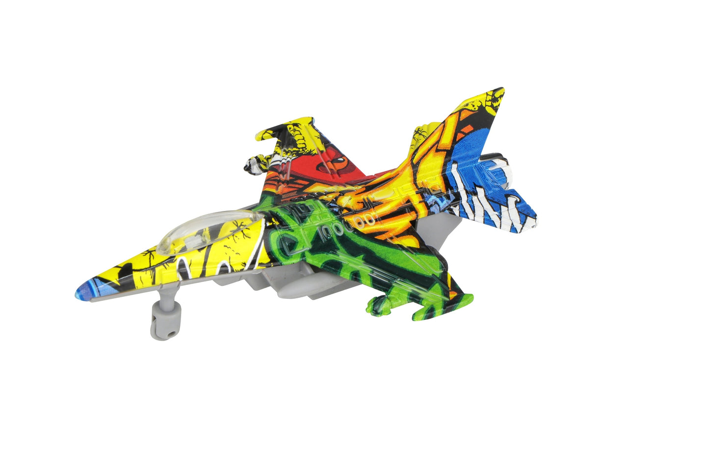 Power Joy Everyday Toy Pullback Diecast Fighter 1/80  Assorted (Style and Color May Vary)