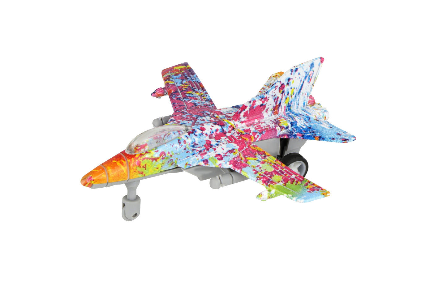 Power Joy Everyday Toy Pullback Diecast Fighter 1/80  Assorted (Style and Color May Vary)