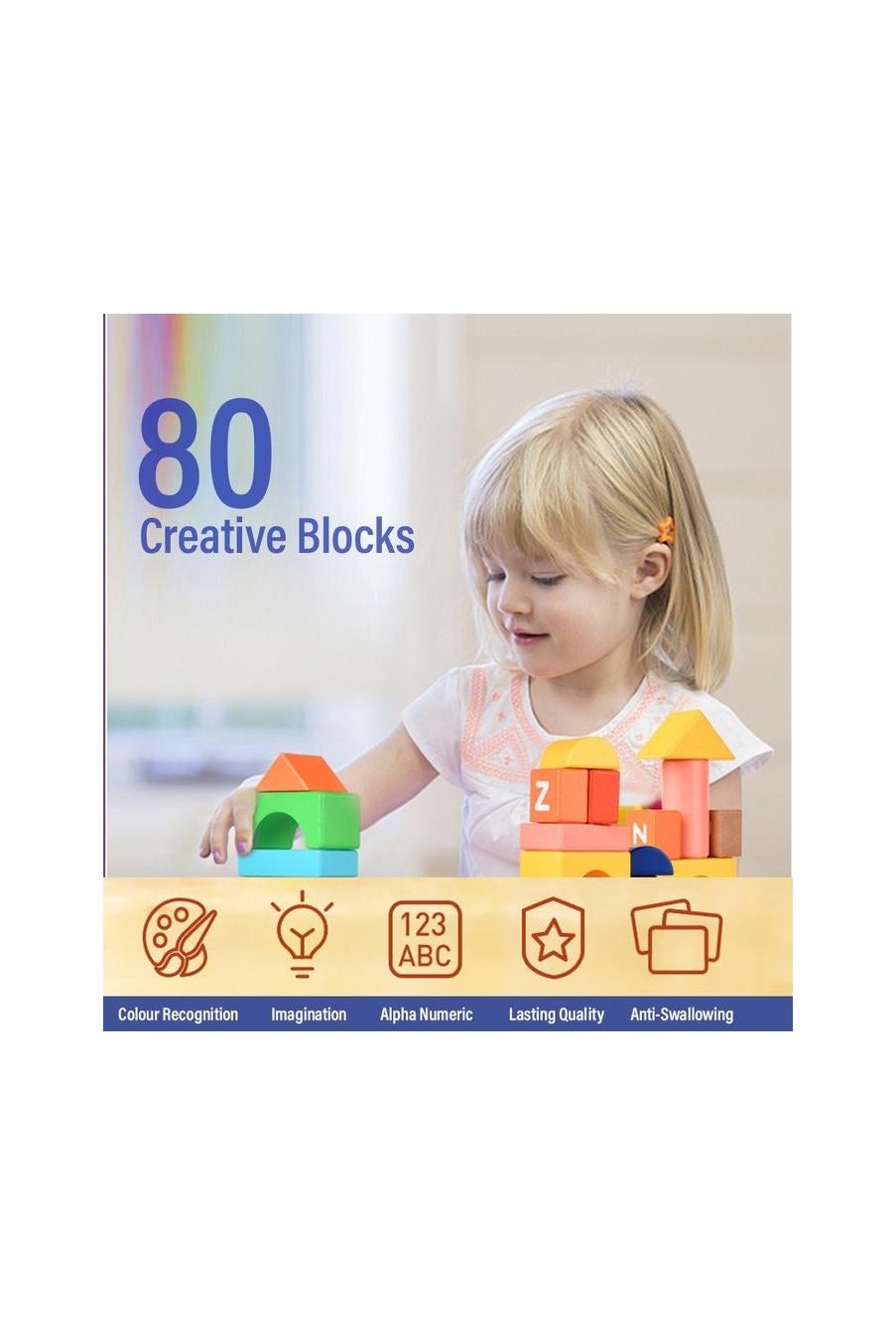 Creative Building Blocks - 80 Pcs