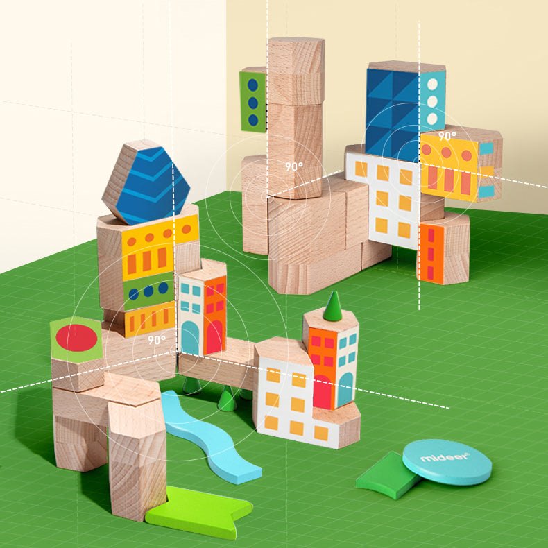 Let Us Build A City - Wooden Blocks (79 Pcs)