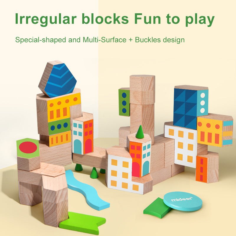 Let Us Build A City - Wooden Blocks (79 Pcs)