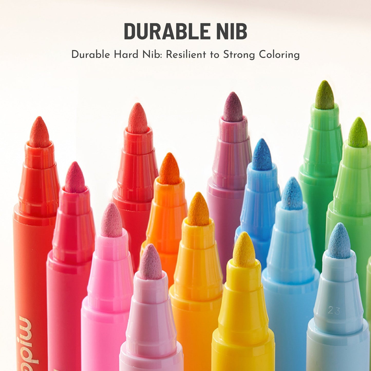 Round Nib Acrylic Markers - 36 Colors