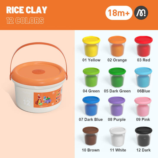 Rice Clay Bucket - 12 Colors