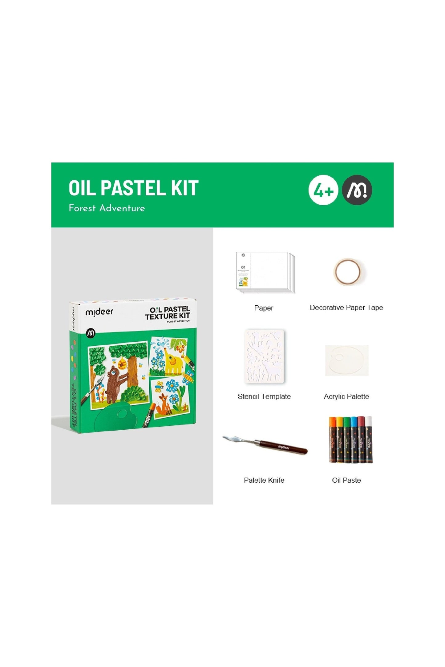 Oil Pastel Kit - Forest Adventures