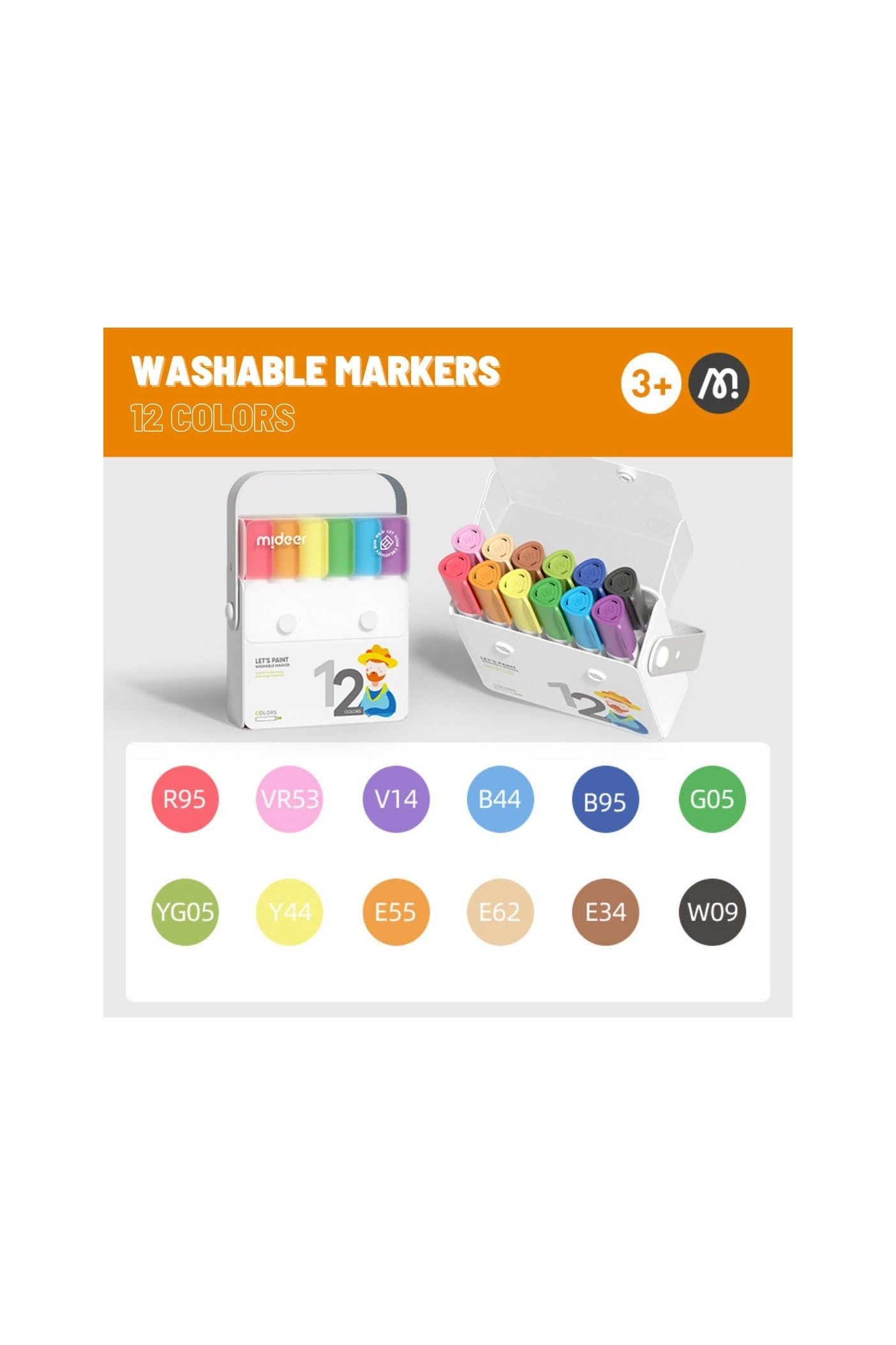 Washable Markers 2.0 - 12 Colors