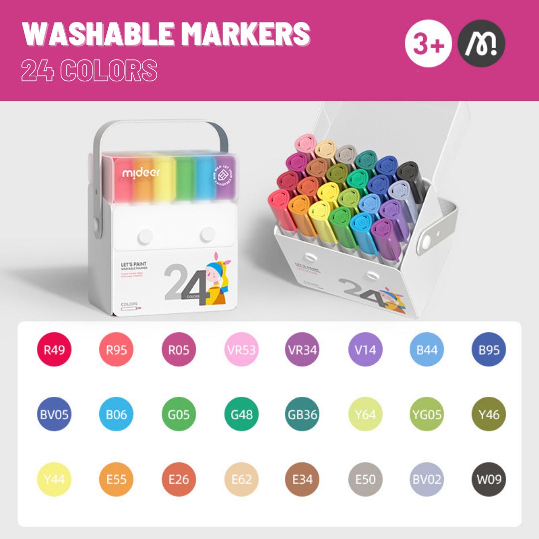 Washable Markers 2.0 - 24 Colors