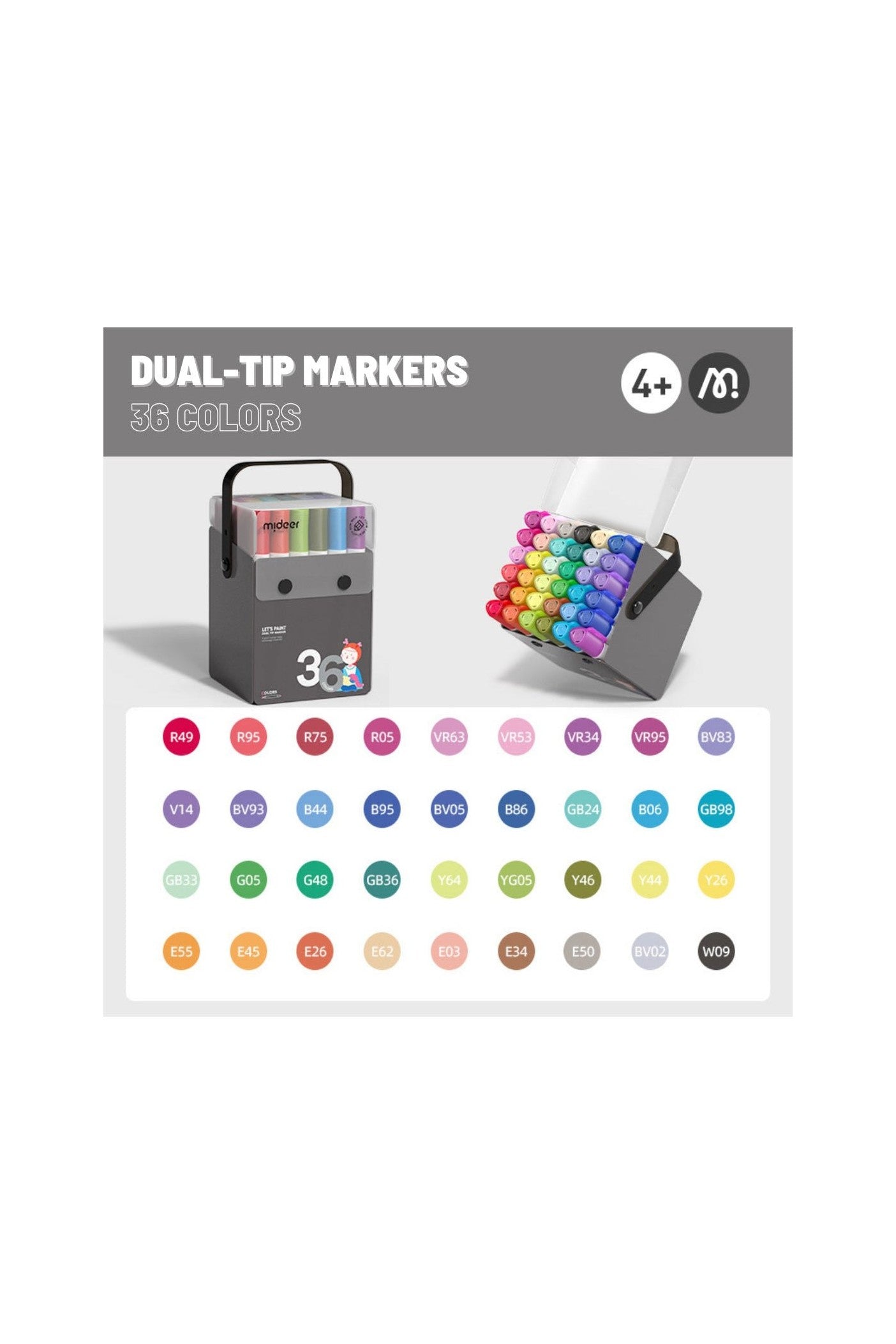 Dual Tip Markers - 36 Colors