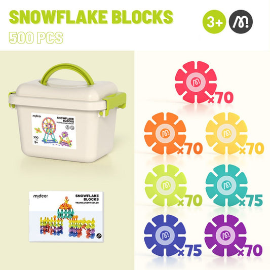 Colorful Snowflake Blocks 500 Pcs