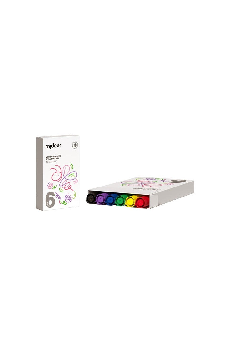 Acrylic Markers Ultra Soft - 6 Colors