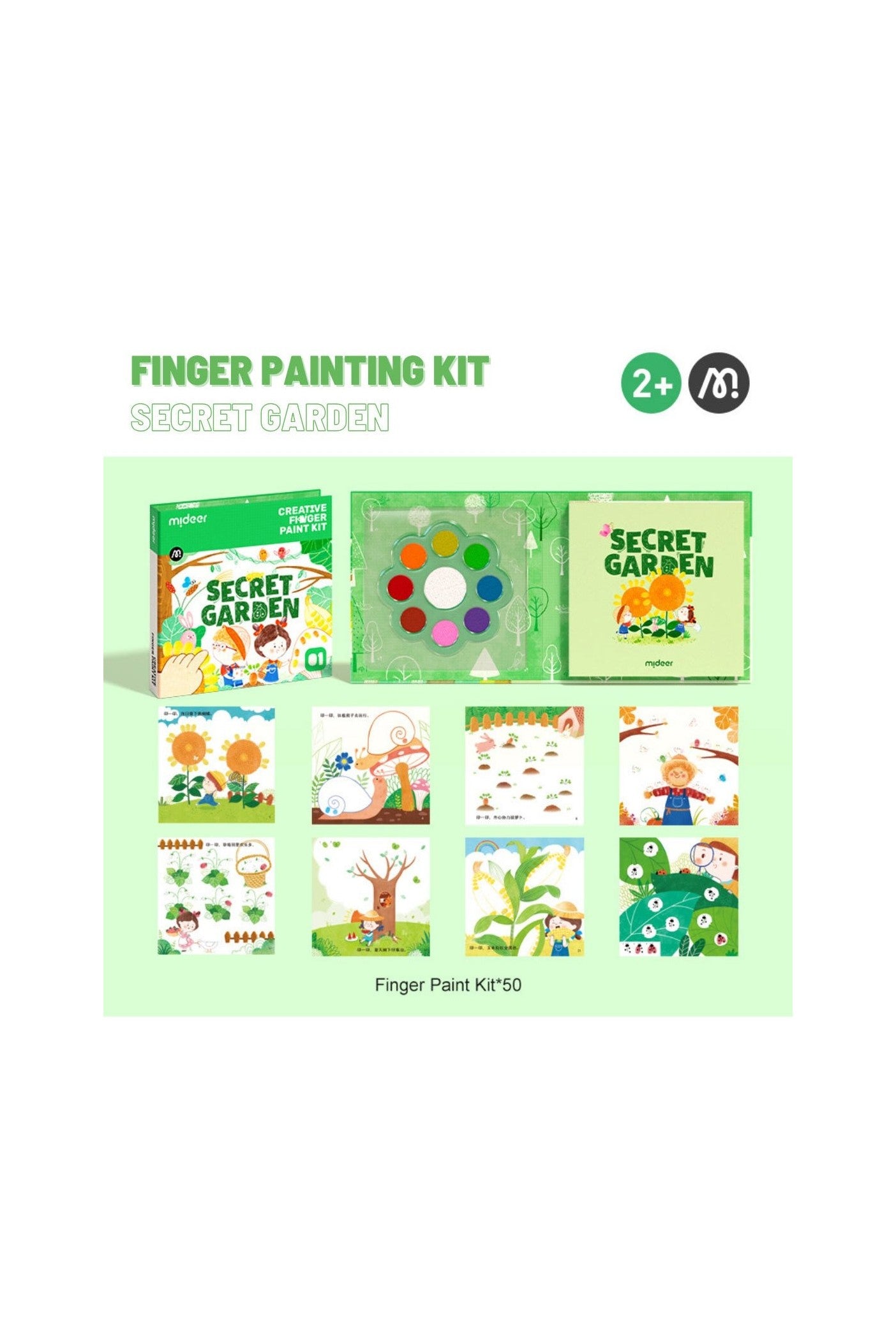 Finger Painting Kit - Secret Garden