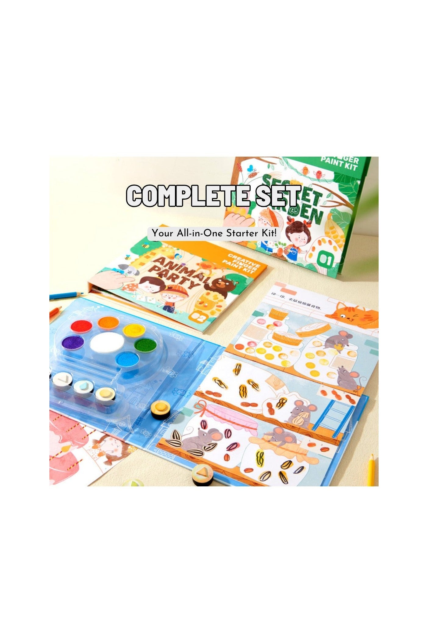 Finger Painting Kit - Secret Garden