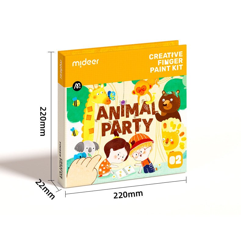 Finger Painting Kit - Animal Party