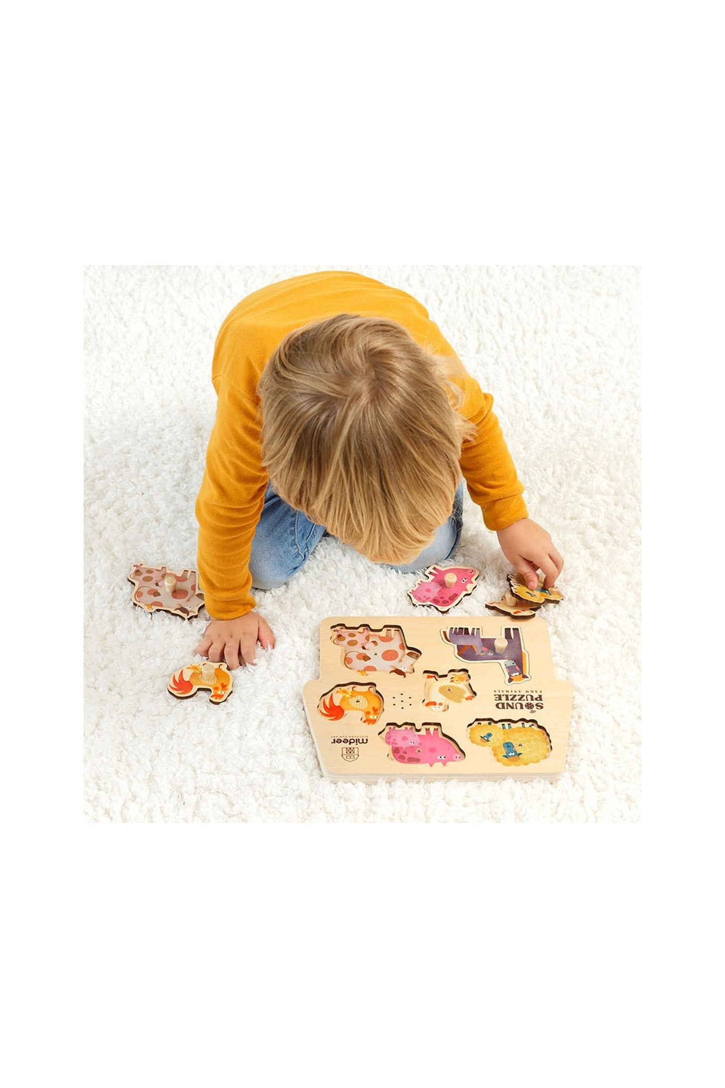 Wooden Sound Puzzle - Farm Animals