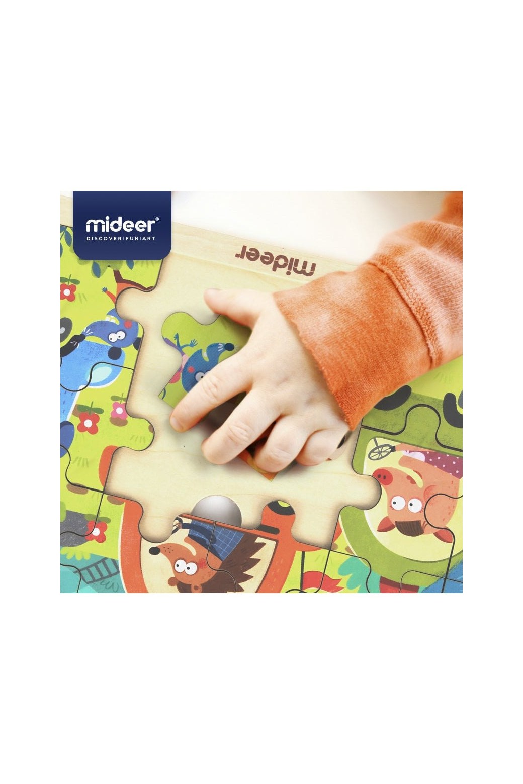 Wooden Puzzle Board - Safari (24 Pcs)