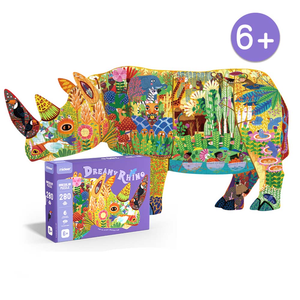 Dreamy Rhino Puzzle - 280 Pcs