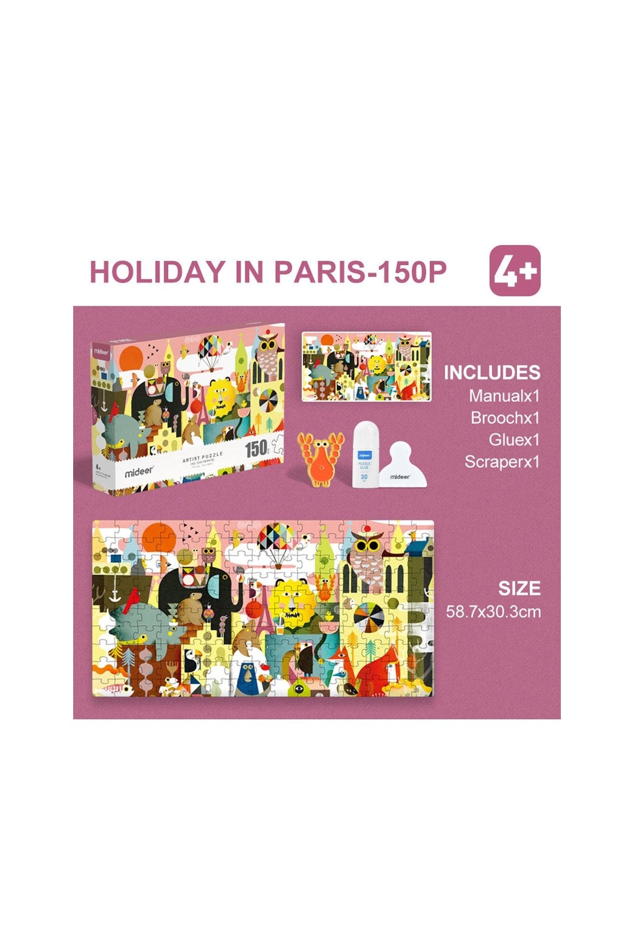 Holiday In Paris Puzzle - 150 Pcs