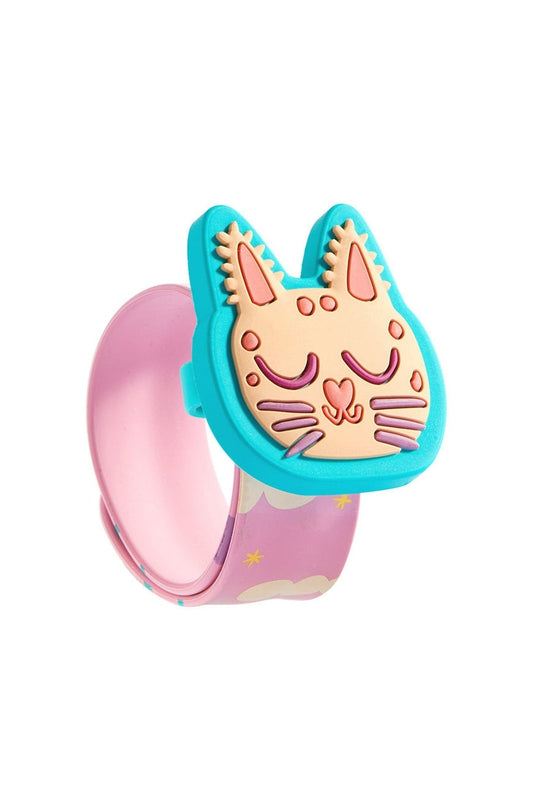 Mosquito Repellent Snap On Bracelet - Sleepy Kitten