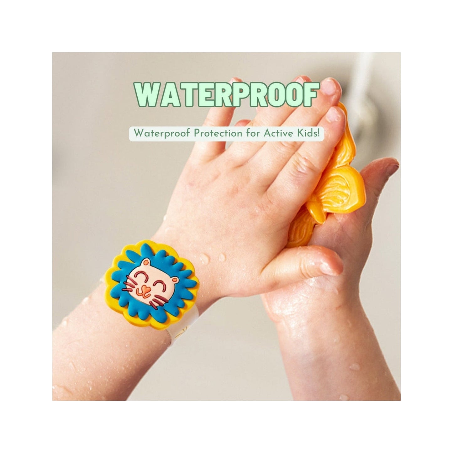 Mosquito Repellent Snap On Bracelet - Sleepy Kitten